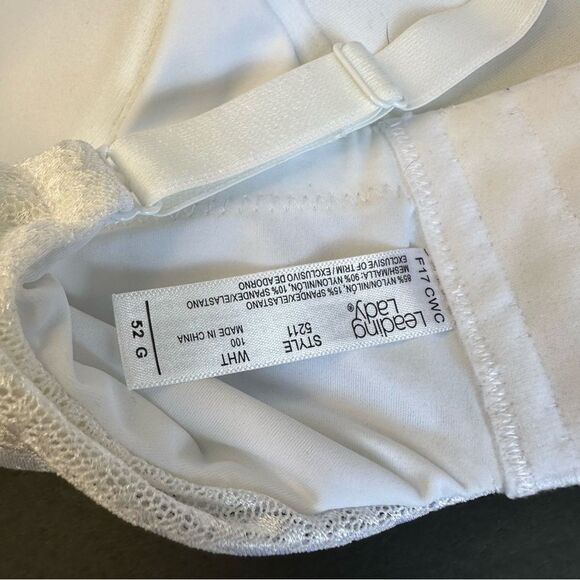 Leading Lady White Wire Free Bra Size 52G - Picture 3 of 3